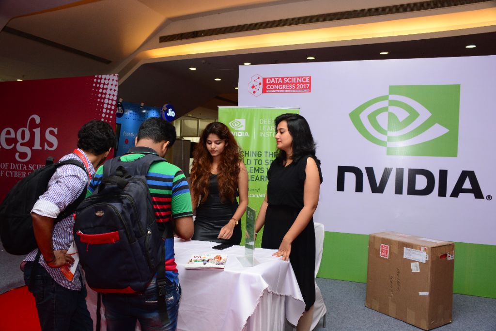 NVIDIA exhibition booth at Data Science Congress